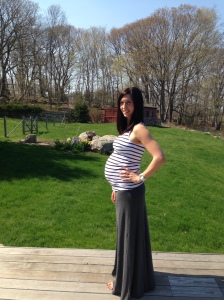 29 weeks pregnant - the day we left for Boston